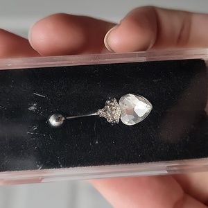 Spencer's Heart with Crown Navel Piercing